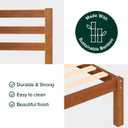 Zinus Leah Bamboo Platform Bed Frame with Headboard, No Box Spring Needed, Wood Slat Support, Easy Assembly, Twin