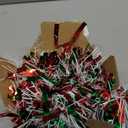 50FT Red Green White Christmas Tinsel Garland Metallic Twist Shiny for Christmas Tree Decorations, Xmas Holiday Hanging for Home Mantle Stair Indoor Outdoor Party Supplies Decor