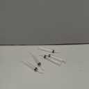 Wisdom Teeth Syringe, 5 Pack Irrigation Dental Syringes with Measure Scale & Curved Tip for Dental Care Liquid Oral Tonsil Stone
