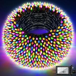 1500 LED 470FT Christmas Lights Outdoor,12 Lighting Modes Christmas String Lights with Timer, Dimmable Multicolor LED String Light Waterproof for Yard Tree Xams Wedding Party Holiday Decorations