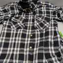 Milwaukee Leather Women’s Motorcycle Plaid Armored Flannel Riding Shirt with Aramid Fiber Reinforced and CE Armor - Large