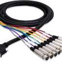 Hosa DTF-803 XLR3F to DB25 Balanced Snake, 9.8 Feet