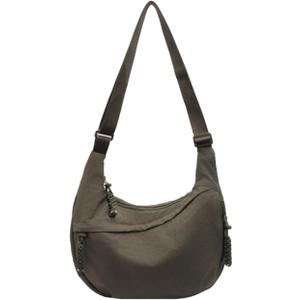 Crossbody Nylon Crescent Bag for Women - Lightweight Small Hobo With 2 Pack Inner Dumpling Bag - Casual 