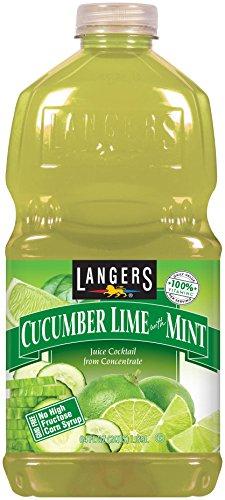 Langers Juice Cocktail, Cucumber Lime With Mint, 64 fl. oz. (Pack Of 8) BBD: 14/26