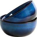 9 Inch Large Salad Bowls Set of 2, 83 Oz Porcelain Serving Bowl for Salad Soup Pasta Popcorn, Ceramic Decorative Bowls Fruit Bowl for Home Decor, Microwave,Oven,and Dishwasher Safe
