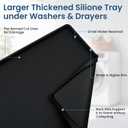 32 X 30 inch Large Thickened Silicone Washing Machine Drip Pan, 33*30 inch