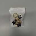 5 x Initial Letter Keychain for Women with Cute Flower Charm  Alphabet Keyring for Keys, Purse, Bags, Backpack & Handbag (Black)