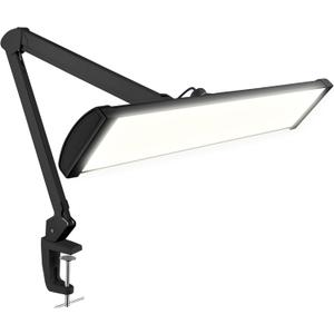 Neatfi 3,500 Lumens LED Desk Lamp – 45W Dimmable Task Light | Adjustable Color Temperature | 3 Light Modes | 540 SMD LEDs | Reading, Craft, Workbench & Office (Black-CCT, 26-Inch Wide Shade)