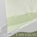 MOSAYT Plastic/Vinyl Placemats Set of 6 - Woven Heat Resistant Place Mats, Washable Outdoor Patio Spring Table Mats for Kitchen/Dining/Party(12 x 18 inch, Grass Green)