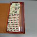 Standard Edition Mahjong Set with 2 Spare Cards and 2 Dice, Portable Travel Board Game for Travel, Family Gathering