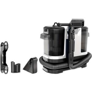 Portable Carpet & Upholstery Spot Cleaner Machine, 18Kpa Power Suction with Versatile Tools for Pets, Area Rugs And Couches(White+Black)