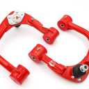 Front Upper Control Arms for 2005-2024 Toyota Tacoma, Hilux & Fortuner, 1-4" Lift Tubular Control Arms Replacement OEM, Adjustable Ball Joints, Polyurethane Bushings