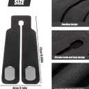 S SUNSBELL 2PCS Car Seat Back Double Hooks, Suede with Metal Car Seat Headrest Double Hooks, Mobile Phone Holder, Automotive Seat Back Organizers Car Headrest Support Hooks for Purses and Bags