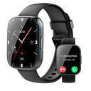 Smart Watch for Men Women(Answer/Make Calls), 1.95" HD Touch Screen Fitness Watch with Sleep Heart Rate Monitor, 110+ Sports Modes, IP68 Waterproof Activity Trackers Compatible with Android iOS, Black