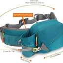 Waterproof Hiking Fanny Pack with Bottle Holder - Adjustable Running Belt & Dog Walking Waist Pack for Men & Wome