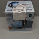 Chefman Electric Kettle, 1.8L 1500W, Hot Water Boiler, Removable Lid for Easy Cleaning, Auto Shut Off, Boil-Dry Protection, Stainless Steel Filter, BPA Free, Borosilicate Glass Electric Tea Kettle (Black)