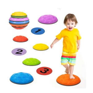 OUTREE Stepping Stones for Kids, 6 Pcs Balance Training and Sensory Coordination Turtle Stepping Stones for Obstacle Course，Non-Slip Bottom Balance Stones for Indoor or Outdoor Play