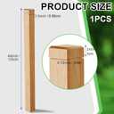 CroBlissful 3.5" x 3.5" x 48" Solid Red Oak Stair Newel Post with a Single Groove Notched Newel Wood Balusters for Staircase Interior Railing Newels for Stair Handrails