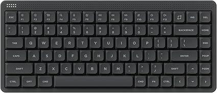 nuphy Node75 Wireless Mechanical Keyboard, 75% Hot Swappable Custom Low Profile Keyboard, 84 Keys Computer Gaming Keyboards, Supports Touch Gestures, PBT Keycaps, RGB Backlit, Bluetooth/2.4GHz/USBC