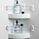 songsoso 2 Pack RV Corner Rod, Camper Shelf Bar, 713 Inches Adjustable Bathroom Organizer, Stainless RV Wall Accessories