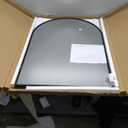 Arched Bathroom Mirror for Wall, Mirror for Vanity,30''x20'' Large Wall Mounted Mirror, Metal Frame (30''x20'', Black) (30"L x 20"W, Matte Black)