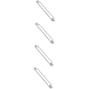Mikinona 4pcs Stainless Steel Rv Fridge Rod Adjustable Tension Rod for Refrigerator Essential Rv Accessory