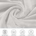 Wingback Chair Covers, Velvet Stretch Tufted Wingback Chair Cover Slipcover, Reusable Protector Arm Dining Chairfor Dining Room Banquet Home Decor, Machine Washable (White, Set of 2)