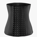 ECOWALSON Waist Trainer for Women Corset Cincher Body Shaper Girdle Trimmer with Steel Bones Extender B-Black Small