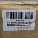 6-Tier Wood Wall Shelves, Vertical Column Shelves, Wall Shelf Unit for Bedroom Living Room Bathroom (A)