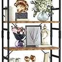 Amazon.com: NUMENN 6 Tier Bookshelf, Tall Bookcase Shelf Storage Organizer, Modern Book Shelf for Bedroom, Living Room and Home Office, Vintage : Home & Kitchen