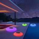 Solar LED Lights Inflatable,Swimming Pool Light Solar Floating Light Floating Pool Lights with Multi-Color LED Waterproof for Outdoor Garden (L) 1pc