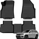 Auxko All Weather Floor Mats for 2026 Jeep Cherokee Hybrid & Jeep Recon & 2025 2026 Wangoneer S TPE Rubber Liners Accessories Odorless Anti-Slip Floor Mats Black