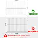 240360908 Refrigerator Wire Shelf for Frigidaire, Kenmore Replaces AP5805565240360905, 240360901, 3189137, PS9492365