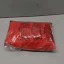 SpaceDresser Basic Rod Pocket Sheer Voile Window Curtain Panels Red 1 Pair 2 Panels 26 Width 24 Inch Long for Kitchen Bedroom Children Living Room YardRed26Wx 24L