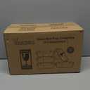 VERONES 5 Pack Glass Meal Prep Containers 3 Compartment Set, 36OZ Airtight Glass Lunch Containers, Glass Food Storage Containers with Lids, for Microwave, Oven, Freezer & Dishwasher Friendly,Grey