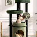 Maine Coon Cat Tree for Large Cats, Purrlato 46" Cat Tower, Stable Base