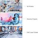 uxcell 4Set Inside Corner Bracket Gusset Kits, 78x78x79mm 8080 Angle Connector for 6060 Series Aluminum Profile (Silver/ 32 x Square Nuts & Hex Socket Bolts & Washers)