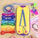 Simfunso Friendship Bracelet Making Kit for Girls, Gift for 7 8 9 10 11 12 Year Old Girls, Present for Teen Girl, Arts and Crafts Kit for Kids Ages 8, Birthday Gift Toys for 8-12 Years Old (purple)
