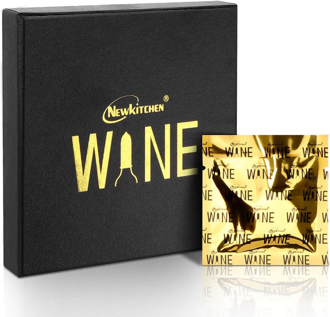 Silicone Wine Stoppers Set of 8 - Fun Party Favors Champagne & Wine Bottle Stoppers Keep Wine Fresh, Wine Accessories Gift for Valentine's Day, Wine Lovers (8 Count (Pack of 1))