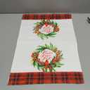 6 Pcs Christmas Kitchen Towels Cardinal Bird Christmas Hand Towels Xmas Bird pine cones Holly Branch Dish Towels Red Bird Christmas Tea Towels for Kitchen Bathroom Hotel Home Decor,16 x 24 Inches