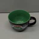 Silver Buffalo FRIENDS Central Perk Black Ceramic Mug Oversized for Coffee, Soup, 24 Ounces