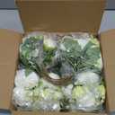 Luyue 8 Packs Peonies Artificial Flowers Vintage Faux Peony Bouquet Fake Flower for Vase Silk Floral Arrangements for Table Centerpiece Wedding Decoration Indoor Home Decor