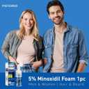 2 x 5% Minoxidil Foam, Minoxidil for Men Foam, Minoxidil for Women Hair Growth, Minoxidil for Men and Women. (2 Ounce)