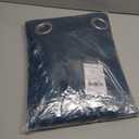 NICETOWN Teal Blackout Cafe Faux Silk Curtains for Small Windows, 42" Wide by 63" Long, 2 Panels, Grommet Thermal Insulated Blackout Satin Drapes for Bedroom