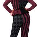 Spooktacular Creations Halloween Clown Costume Women, Scary Jester Set, Halloween Costumes for Women Adult 2025 (Large)