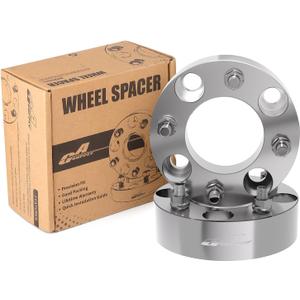 GAsupply ATV Wheel Spacers 4x110, Compatible with CFMoto, Segway, Yamaha, 1.5" 38mm Wheel Spacer Adapters 74mm Hub Bore with 121.25 Studs, 2 Pack (Silver)