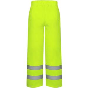 TCCFCCT High Visibility Rain Gear for Men Waterproof High Vis Rain Pants, Class 3 Hi Vis Rain Pants for Men with Hood, Lightweight Rain Suits for Mens Safety Work & Outdoors, 4XL-5XL Yellow P