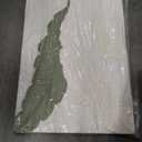 Limiyer Art Hand-painted white and green leaf texture oil painting, modern abstract art. The size is 24x36 inches. It is suitable as a wall decoration for a home office, or as an art piece for display