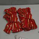 RoseCraft 2PCS Red/Gold Christmas Bow, 9x13 Large Velvet Christmas Tree Topper Bow Ornaments for Home Xmas Tree Wreath Fence Stairs Railing Fireplace Front Door Party Valentine's Day Decoration.