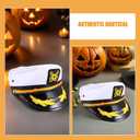 NOLITOY Captain Hat for Adults, Shape-Retaining Sailor Hat for Men Women: Nautical Yacht Captain Costume with Embroidered Brim for Cosplay Cruise Party Attire White